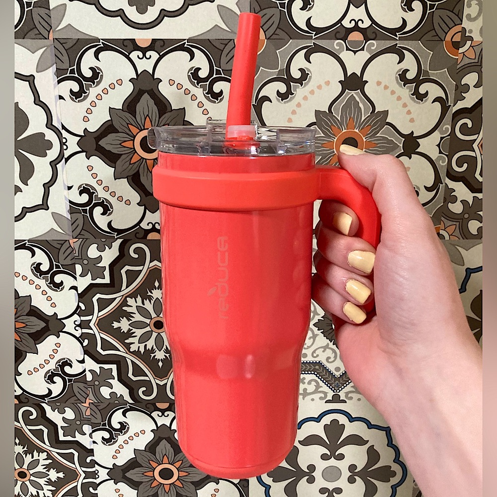 Pink Reduce Insulated 18oz Tumbler